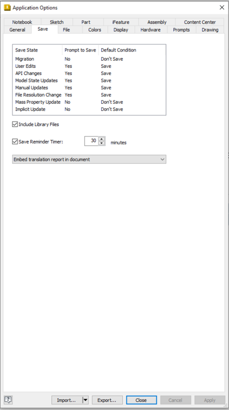 Save Tab