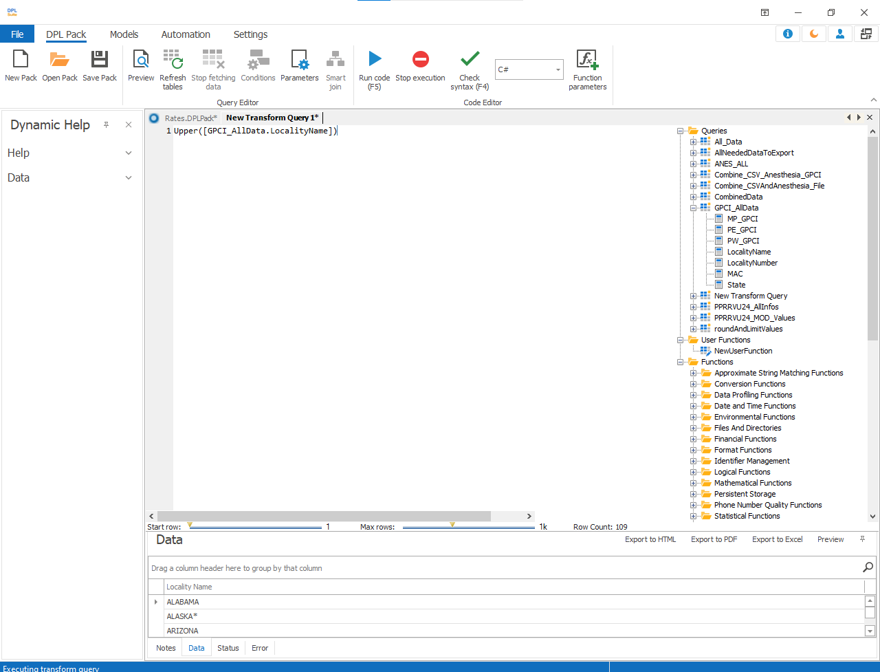 transform queries
